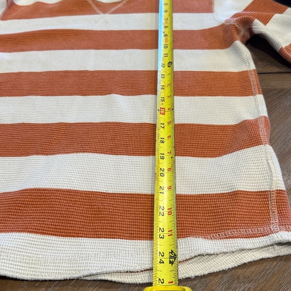 Cozy Striped Crew Neck Sweater - Rust and Cream - Picture 8 of 8